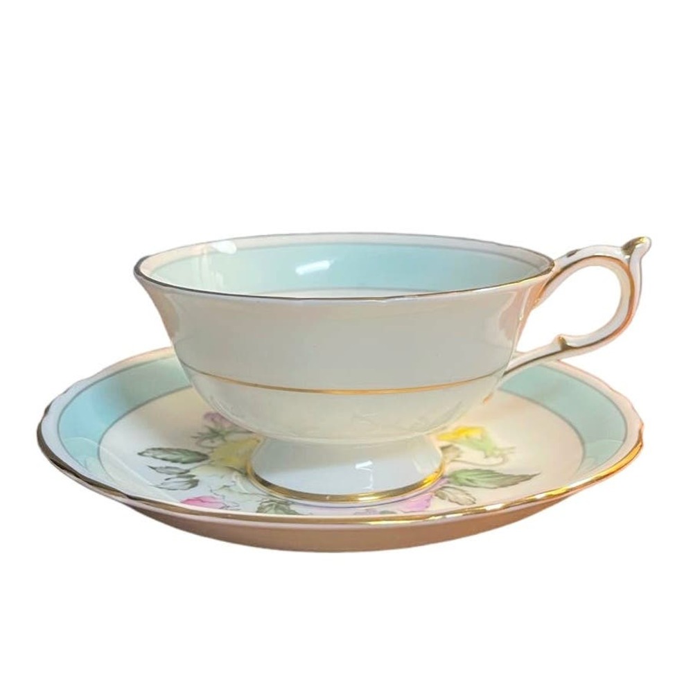 Vintage Paragon by Appointment Pansies Teacup and Saucer - Picture 7 of 9